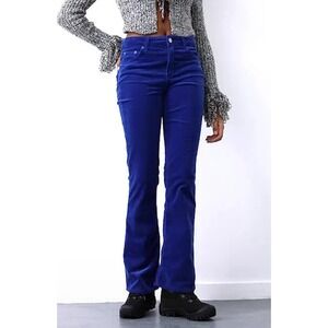 BDG Urban Outfitters Flare Corduroy Pants Womens 26 25X31 Blue Bellbottoms Retro